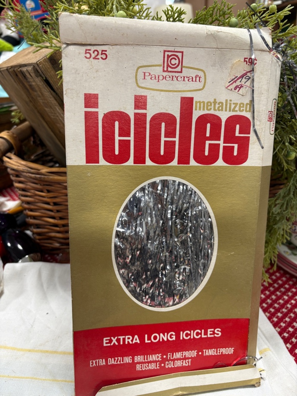 Silver Metalized Icicles - Extra Long